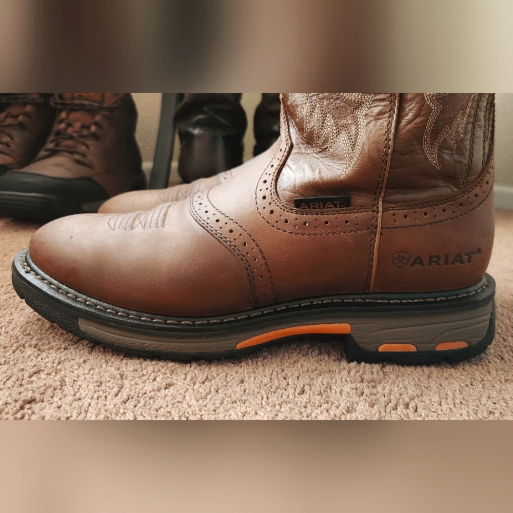 Ariat work boots, used